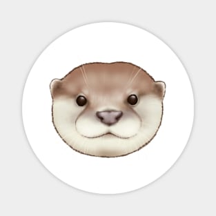 Asian Small Clawed Otter Face 2 Magnet